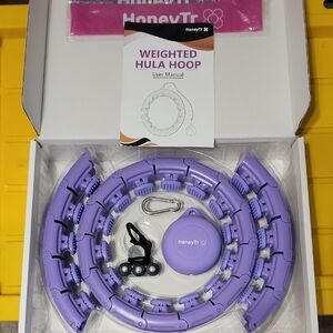 HoneyTr Purple Weighted Hula Hoop